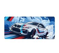 HTLNUZD Tapis de souris de jeu en caoutchouc naturel motif voiture de course de rallye avec bords cousus et base en caoutchouc antidérapant, pour bureau, travail de jeu imperméable (JT-550, 60 x 30 x