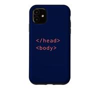 HTML Head Body Tags Syntaxe Codage Web Développeur CSS Coder Coque pour iPhone 11