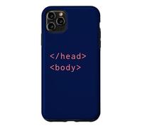 HTML Head Body Tags Syntaxe Codage Web Développeur CSS Coder Coque pour iPhone 11 Pro Max