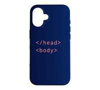 HTML Head Body Tags Syntaxe Codage Web Développeur CSS Coder Coque pour iPhone 16