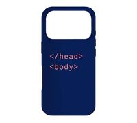 HTML Head Body Tags Syntaxe Codage Web Développeur CSS Coder Coque pour iPhone 17 Pro