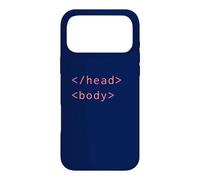 HTML Head Body Tags Syntaxe Codage Web Développeur CSS Coder Coque pour iPhone 17 Pro Max