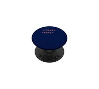 HTML Head Body Tags Syntaxe Codage Web Développeur CSS Coder PopSockets PopGrip Adhésif
