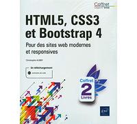 HTML5, CSS3 et Bootstrap 4 - Coffret de deux livres : Pour des sites web modernes et responsives