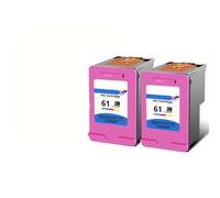 HToQaCx Cartouche à Encre remanufacturée Compatible avec 61 61xl ouvrages pour 4500 5530 5534 OfficeJet 2620 4630 Deskjet 1000 1510 Primantes(2 Color)