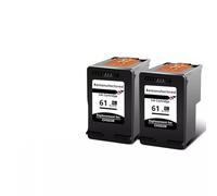 HToQaCx Cartouche à Encre remanufacturée Compatible avec 61 61xl ouvrages pour 4500 5530 5534 OfficeJet 2620 4630 Deskjet 1000 1510 Primantes(2 Black)