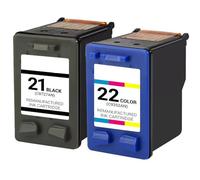 HToQaCx Cartouches à Encre compatibles à 2 Packs 21 22 Noir et Couleur pour Les imprimantes de Bureau J3608 J3625 J3635 J3640