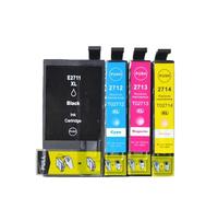 HToQaCx Cartouches à Encre compatibles pour Le Remplacement du rendement 27xl 27 pour la Main-d'œuvre WF-3640DTWF WF-3620DWF WF-7720DTWF WF-7715DWF