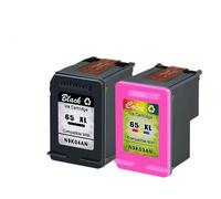 HToQaCx La Cartouche à Encre remanufacturée Compatible Fonctionne avec 65 XL 65xl pour Deskjet 3772 5020 5055 5058 AMP 120 125 Printers(1PK Black-1PK Color)