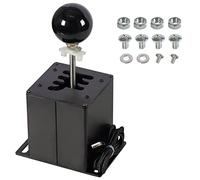 Htostar Racing Simulateur de vitesse USB PC compatible avec G29 G27 G25 G920 T300RS/GT Volant séquentiel H Gear Shifter Compatible avec ATS ETS Dust WRC Sim Racing Games 6+R Noir