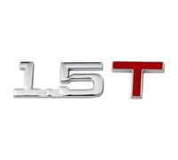 HTPNB Auto Emblème Logo pour 1.4T 1.5T 1.6T 1.8T 2.0T 2.2T 2.4T 2.5T 2.8T 3.0T, Décalque D'insigne D'emblème pour Arrière Voiture Corps Queue De Coffre, 1.5T