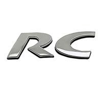 HTPNB Auto Emblème Logo pour Peugeot RC Sport GT 106 205 206 207 208 301 306 307 308S 406 407 408 508 806, Décalque D'insigne D'emblème pour Arrière Voiture Corps Queue De Coffre,D
