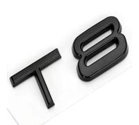 HTPNB Auto Emblème Logo pour Volvo T3 T4 T5 T6 T8 V8 AWD, Décalque D'insigne D'emblème pour Arrière Voiture Corps Queue De Coffre, Black- T8