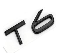 HTPNB Auto Emblème Logo pour Volvo T3 T4 T5 T6 T8 V8 AWD, Décalque D'insigne D'emblème pour Arrière Voiture Corps Queue De Coffre, Black- T6