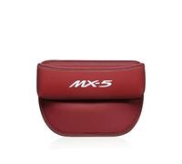 HTPNB Auto Seat Gap Organisateur pour Mazda MX-5 Miata NA NB NC ND, Organiseur De Siège De Voiture Cuir PU Remplisseur D'écart Latéral Boîte,C-Red