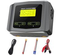 HTRC Lipo Chargeur Duo, Chargeur Lipo AC 150W/DC 240W, 10A RC Balance Chargeur, Chargeur de Batterie RC, Chargeur RC pour LiPo/Life/LiHV/Lilon (1-6S), NiMH/NiCD(1-15S), PB, Smart Battery