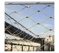 HTRDFWD Filet de sécurité en Acier Inoxydable 304, câble Flexible, Maille de Balustrade, Filet de Protection antichute pour Animaux et volailles de Haute Altitude, 10 cm/1,5 mm(1x7m/3.28x22.96ft)