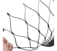 HTRDFWD Filet de sécurité en Acier Inoxydable 304, Grillage métallique pour Cage à Oiseaux, Plantes grimpantes, Jardin, Ferme, clôture, 10 cm/2 mm(1.2x15m/3.93x49.21ft)