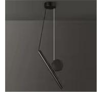 HTRDFWD Lustre Minimaliste Multi-Angle à réglage Libre pour Salon, éclairage Mural Suspendu pour Bar, Chambre à Coucher, Lampe de Chevet, éclairage Moderne(Black)