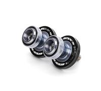 HTRTROOC Bobines Bras Oscillant Moto Support Coulissant Vis pour Suzuki GSXS 750 950 1000 F GT 2015-2022 GSXS750 GSXS1000 GSX-S Bobines de Curseur de Bras oscillant(Aluminum Black5)