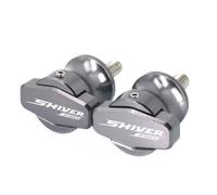 HTRTROOC Curseurs Bras Oscillant CNC M6 pour Moto Bobines Béquille pour pour Aprilia Shiver 750 SL750 2007-2015 Bobines de Curseur de Bras oscillant(Titanium)