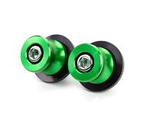 HTRTROOC pour Kawasaki pour Ninja ZX6R 1000SX 250SL Z900 Z750 Z400 Z800 Z650 Moto Bras Oscillant Bobines Supports Vis Curseurs Bobines de Curseur de Bras oscillant(10mm-Green7)