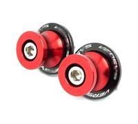 HTRTROOC pour Kawasaki pour Versys 650 1000 2015-2023 2024 Accessoires Moto CNC Bras Oscillant Bobine Curseur Support Vis Bobines de Curseur de Bras oscillant(Red)