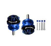 HTRTROOC S1000XR S 1000 XR 2020-2026 Moto CNC Culbuteur Bobine Curseur Boulon Gauche Et Droit Deux Pièces Ensemble De Bobines de Curseur de Bras oscillant(Blue)