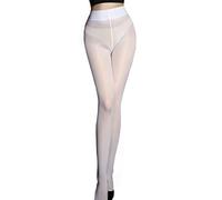 HTRUIYATY Collants Brillants Femme 8D Transparents Collants Bas Sans Couture/Ouverts pour la forme vêtements assortis