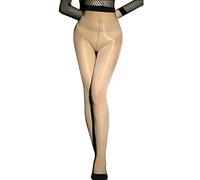 HTRUIYATY Collants Brillants Femme 8D Transparents Collants Bas Sans Couture/Ouverts pour la forme vêtements assortis