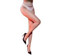 HTRUIYATY Collants Femme Sans Couture 3 D Transparent Microfibre Sheer Collants Taille Haute Sans Coutures