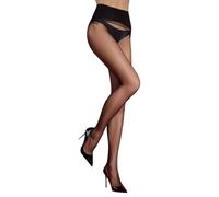 HTRUIYATY Collants Femme Sans Couture 3 D Transparent Microfibre Sheer Collants Taille Haute Sans Coutures