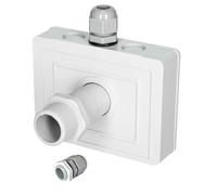 HTS e-com CBE Boîte de passage de câble KT5 + 2 pièces de raccordement PG11, étanche, extensible, IP68, passage de toit pour caravanes, bateaux et camping-cars pour installations solaires et