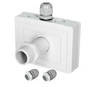 HTS e-com CBE Boîte de passage de câble KT5 + 3 pièces de vissage PG11, étanche, extensible, IP68, passage de toit pour caravanes, bateaux et camping-cars pour systèmes solaires et satellites, jusqu'à