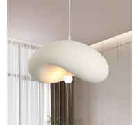 HTsilphelene Plafonnier wabi sabi, E27 plafonnier d'éclairage japonais pour cuisine îlot chambre salle à manger couloir (D,30CM)
