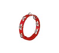 HTT8R Tambourin Abs Rouge 20CM 1 Rangee De Cymbalettes
