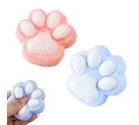 HTTDSLF 2 Pièces Squishy Patte de Chat, Cat Paw Squishy, Taba Squishy Cat Paw Squeeze Toys, Jouet à Presser Patte de Chat en Silicone Kawaii Doux et Mignon, Cat Paw Squishy Toys for Soulager le Stress