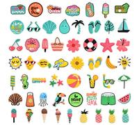 HTTDSLF 56 Pièces Charmes de Chaussure, Breloque pour Sabots Sandales, Pins Croc Charmes de Chaussure, Pins Crocs, Accessoires Croc Personnalisés DIY, pour Filles et Garçons