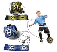 HTTDSLF Football Kick/Lancer Entraîneur Solo Entraînement, Pratique de Contrôle de l'Aide à la Formation Ceinture Réglable pour Enfants et Adultes Débutants Football Volleyball Rugby Trainer, 2pièces
