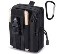 HTTDSLF Sac Tactique Ceinture, Nylon Sacoche Ceinture, Sac Ceinture Homme Nylon, Multifonctionnelle Molle EDC Gadget Sac, pour Téléphone, Camping, Randonnée, Vélo, Escalade et Voyage