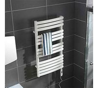 HTTGDGDH Chauffe-Serviettes Mural pour Salle De Bain, Porte-Serviettes Chauffant, Chauffe-Serviettes Mural avec Thermostat Conventionnel, Porte-Serviettes Chauffant en Fibre De Ca(600Mm400Mm)