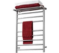 HTTGDGDH Chauffe-Serviettes Mural pour Salle De Bain, Porte-Serviettes Électrique, Chauffe-Serviettes Mural Moderne avec Étagère Supérieure pour Salle De Bain avec Interrupteur Ma(Câblé)