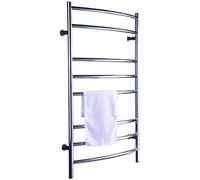 HTTGDGDH Chauffe-Serviettes Mural pour Salle De Bain, Porte-Serviettes Électrique, Porte-Serviettes Chauffant Mural en Acier Inoxydable avec 8 Barres Chauffantes, Accessoires De S(Câblage)