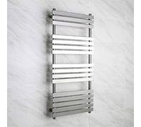 HTTGDGDH Chauffe-Serviettes Mural pour Salle De Bain, Sèche-Serviettes Électrique À Brancher, en Acier Inoxydable, 16 Barres, Puissance 88 W, 52,7 X 116 Cm, À Brancher
