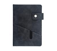 HTTGDGDH Classeur À Pochettes, Organiseur De Portefeuilles, Porte-Documents Portable A5 pour Conférences, Porte-Documents en Cuir pour Affaires, Porte-Documents Zippé pour Affaire,Black