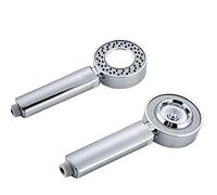 HTTGDGDH Douchettes À Main, Pommeau De Douche Double Face À Double Fonction, Économie d'eau, Rond, Abs Chromé, Douche De Bain À Haute Pression