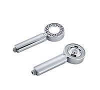 HTTGDGDH Douchettes À Main, Pommeau De Douche Haute Pression, Double Face, Double Fonction, Économie d'eau, Rond, Abs, Chrome, Booster, Bain, Pommeaux De Douche À Main