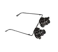 HTTGDGDH Loupes De Précision, Loupes De Bijoutier, Loupe Frontale Grossissante 20X, Loupe Éclairante pour La Réparation De Montres, Miroir Amplificateur De Type Lunettes Monté sur