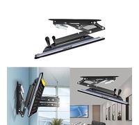 HTTGDGDH Support Mural TV De Plafond Réglable, Support Motorisé, Support TV De Plafond Rabattable De 0 À 85° avec Système De Levage Escamotable Intégré, Compatible avec Les Télévi,