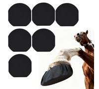 HTtoy Lot de 6 bandes adhésives pour sabots de cheval | Coussin de sabot respirant et imperméable pour traiter les plaies de sabot, protection pour sabots